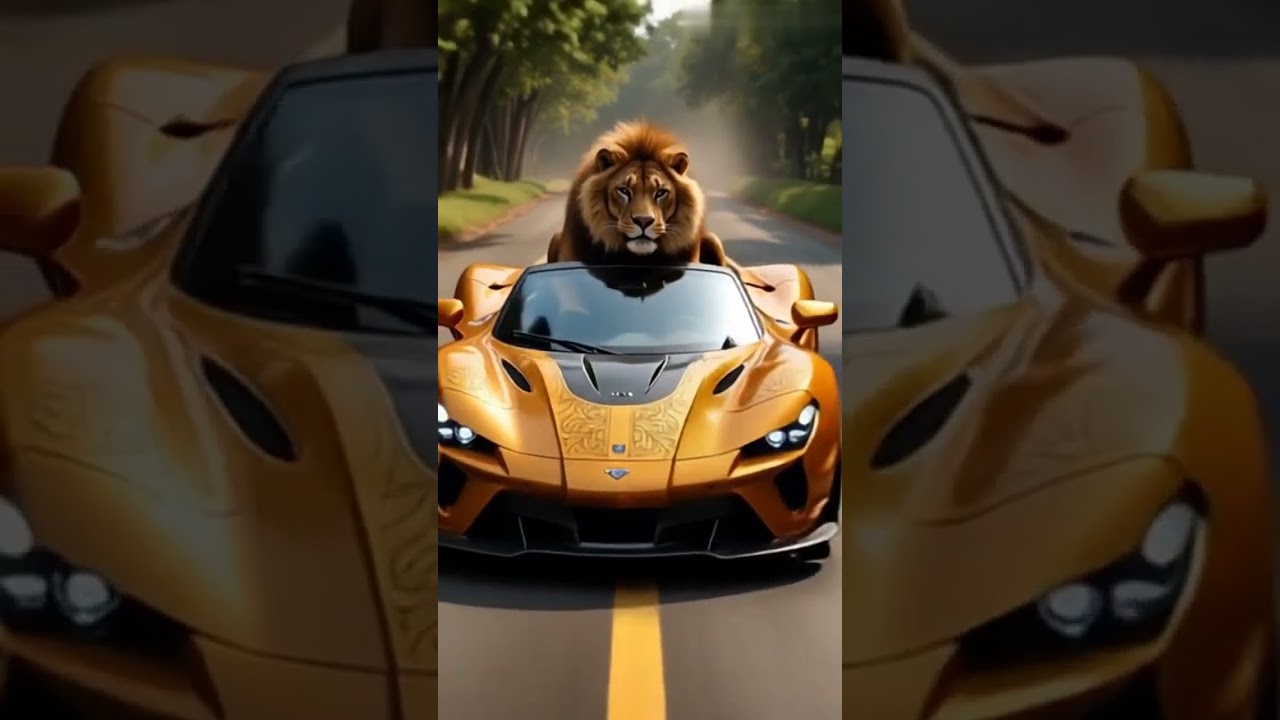 car race #car #carrace #antique #animals #animatedcartoon #cute #tiger #lion #cartoon #shorts #vlog
