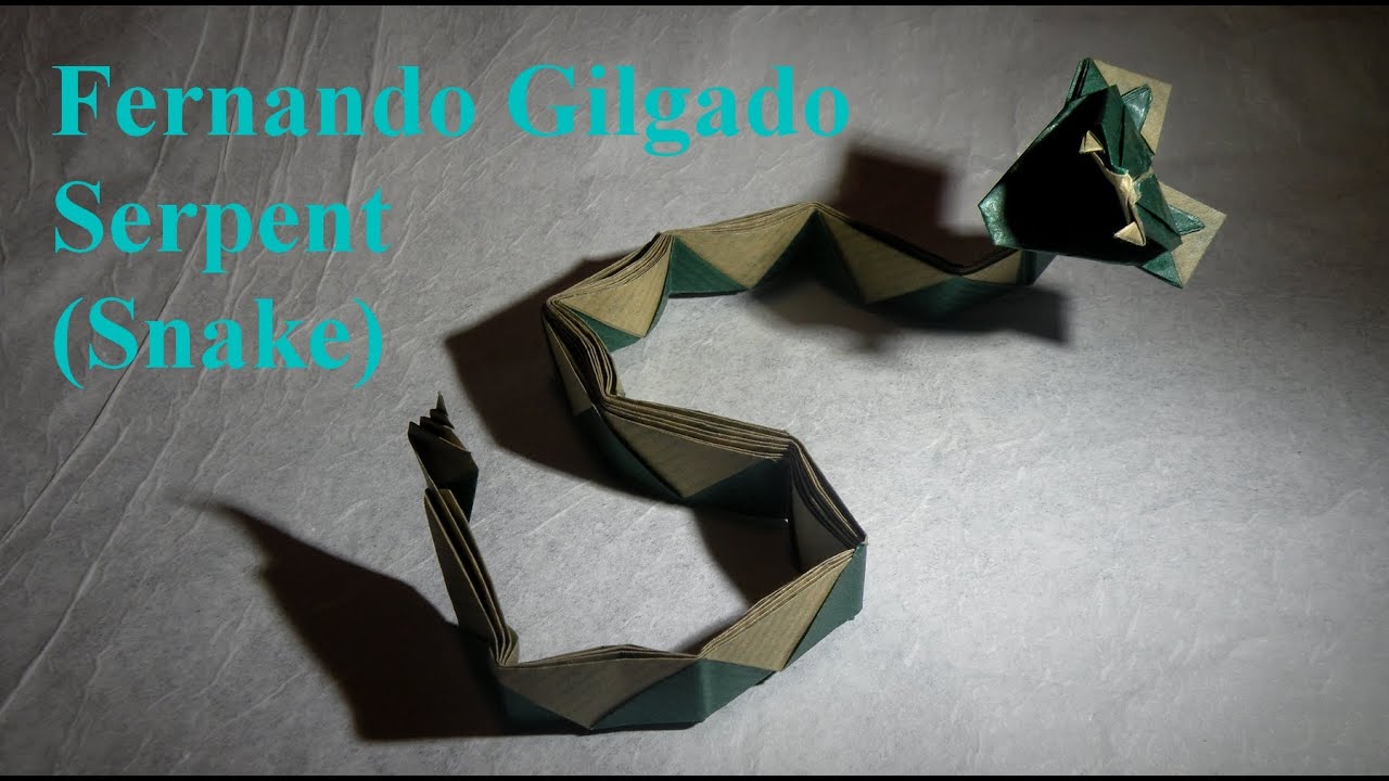 TUTO Origami - Serpent de Fernando Gilgado (Snake)