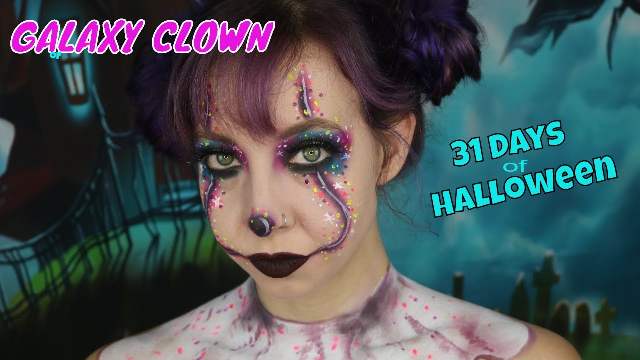 Galaxy Clown Makeup Tutorial ; 31 Days of Halloween w/ AverageJo