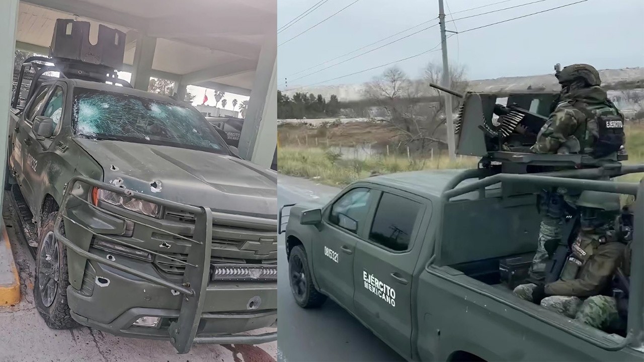Agresores terminan neutralizados por la Cheyenne blindada del Ejército mexicano