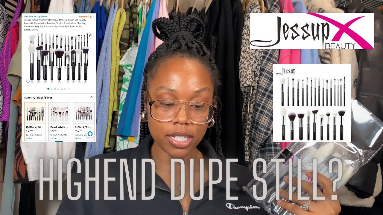 HighEnd Makeup Brush Dupes (How to use each Brush) JESSUP Beauty || Jada Mahogane