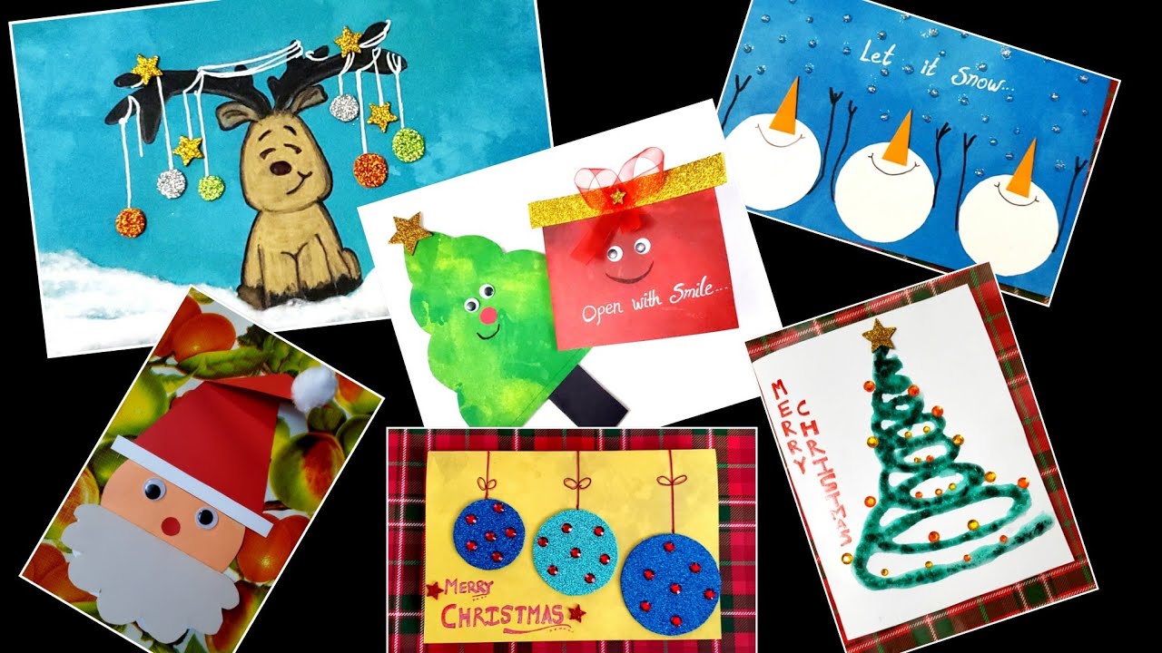 DIY Christmas Card ideas/Handmade Christmas greeting card/Easy Christmas decor/Simple and easy cards