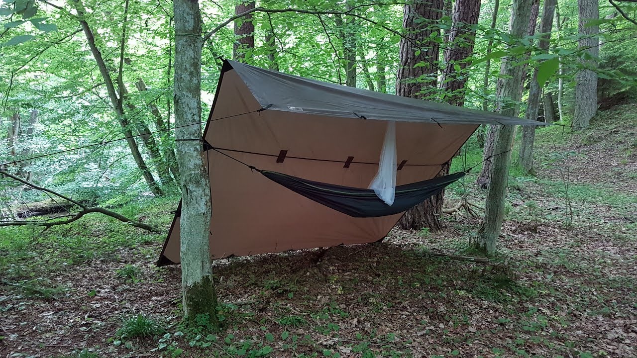 Jaskiniowiec. 21 Hamak vs Namiot vs Tarp. Noc w lesie