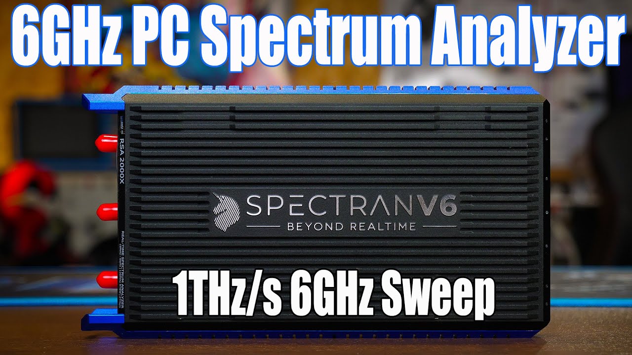 AARONIA SPECTRAN V6 REAL TIME 6GHz USB SPECTRUM ANALYZER OVERVIEW