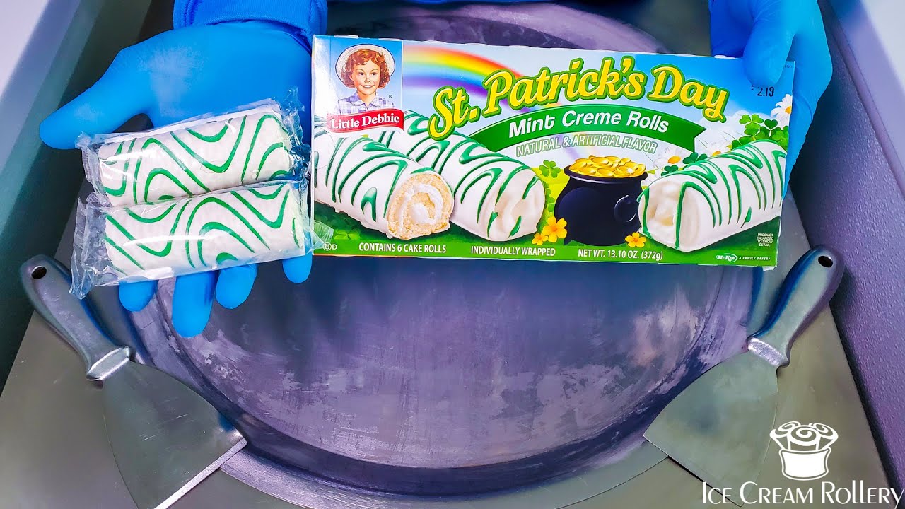 Ice Cream Rolls | St. Patricks Day Mint Creme Rolls