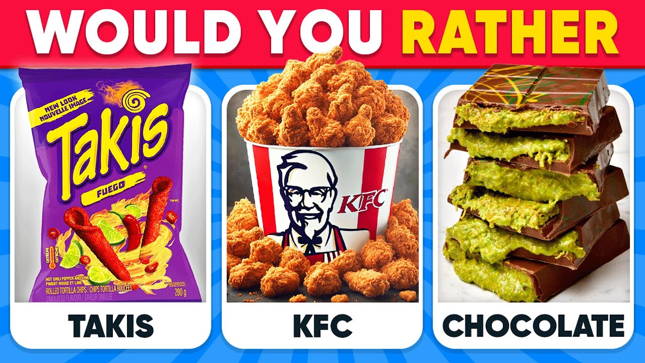Would You Rather..? Ultimate Junk Food Edition 🍟🍔🍫 Daily Quiz