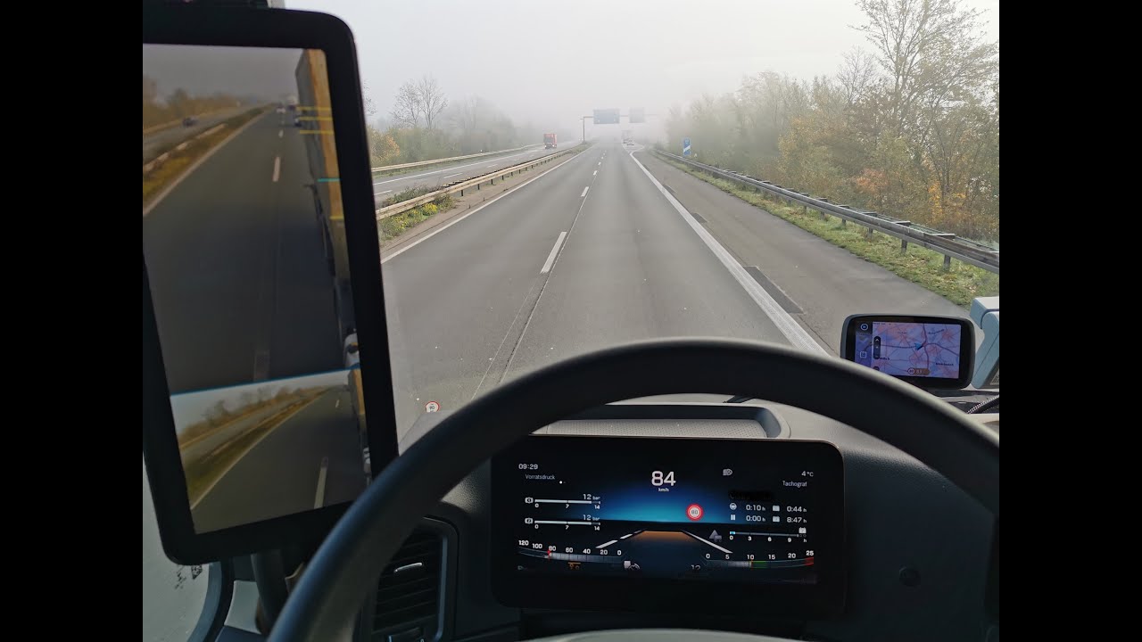 Mercedes Actros MP5 mirrorcam-  interior & drive