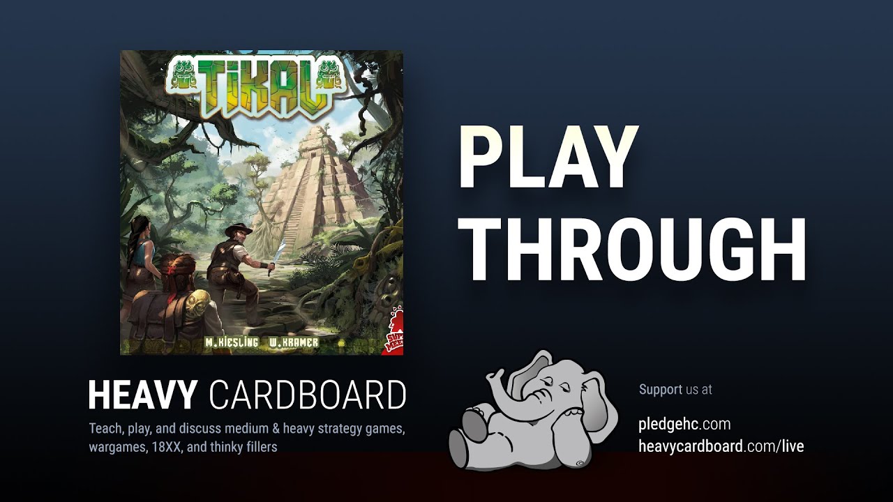 Play-through only - Tikal Play Through by Heavy Cardboard