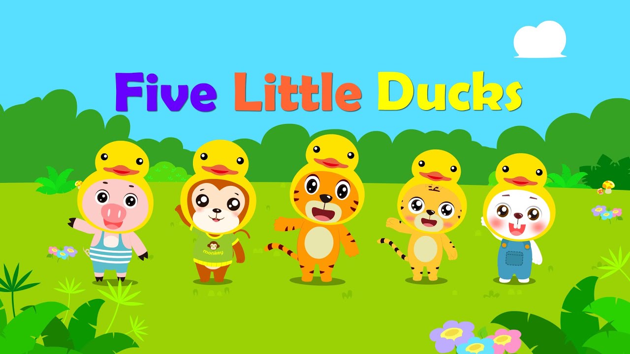 Five Little Ducks🦆 | Nursery Rhymes | Kids Songs - Baby Tiger