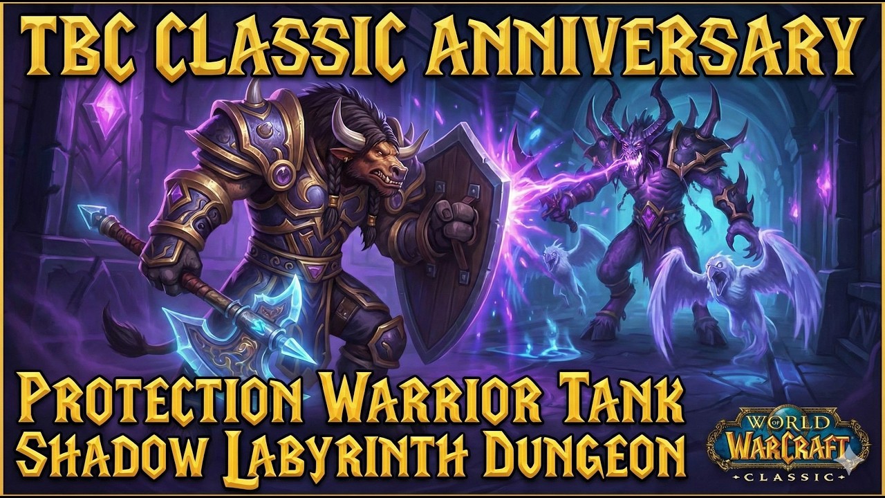 TBC Classic Anniversary Protection Warrior Tank Shadow Labyrinth Dungeon
