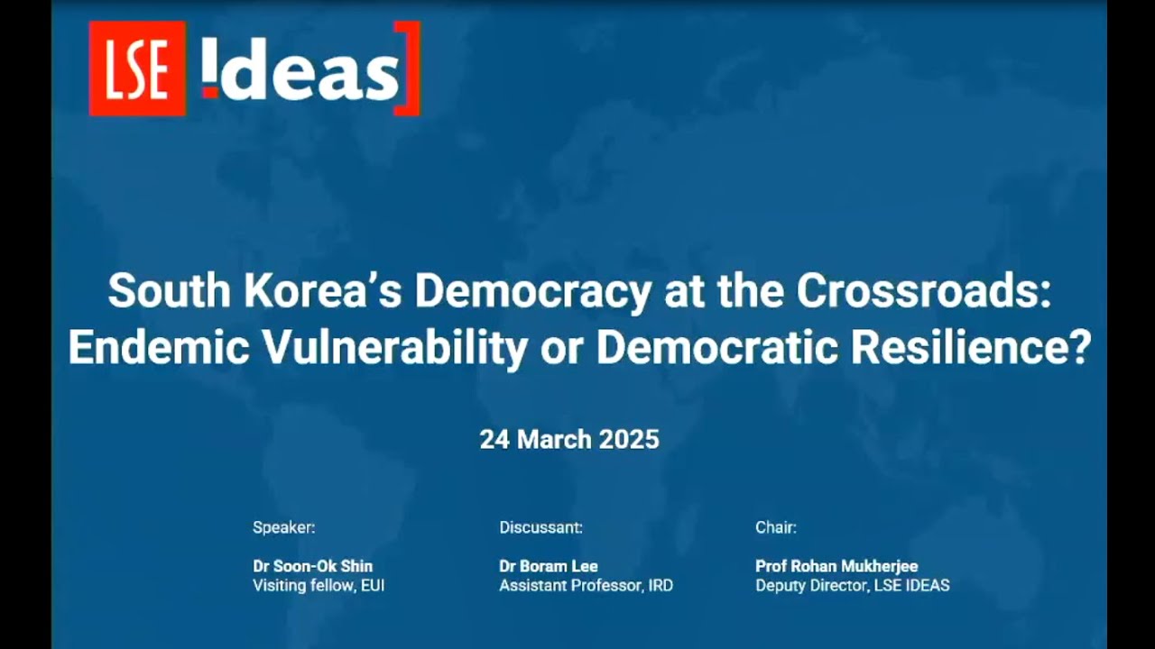 South Korea's Democracy at the Crossroads: Endemic Vulnerability or Democratic Resilience?