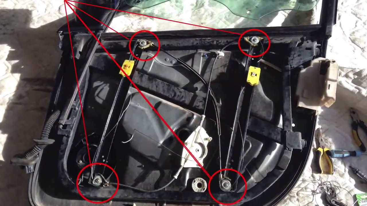 Ремонт стеклоподъемника Volkswagen Touareg GP 2007-2010