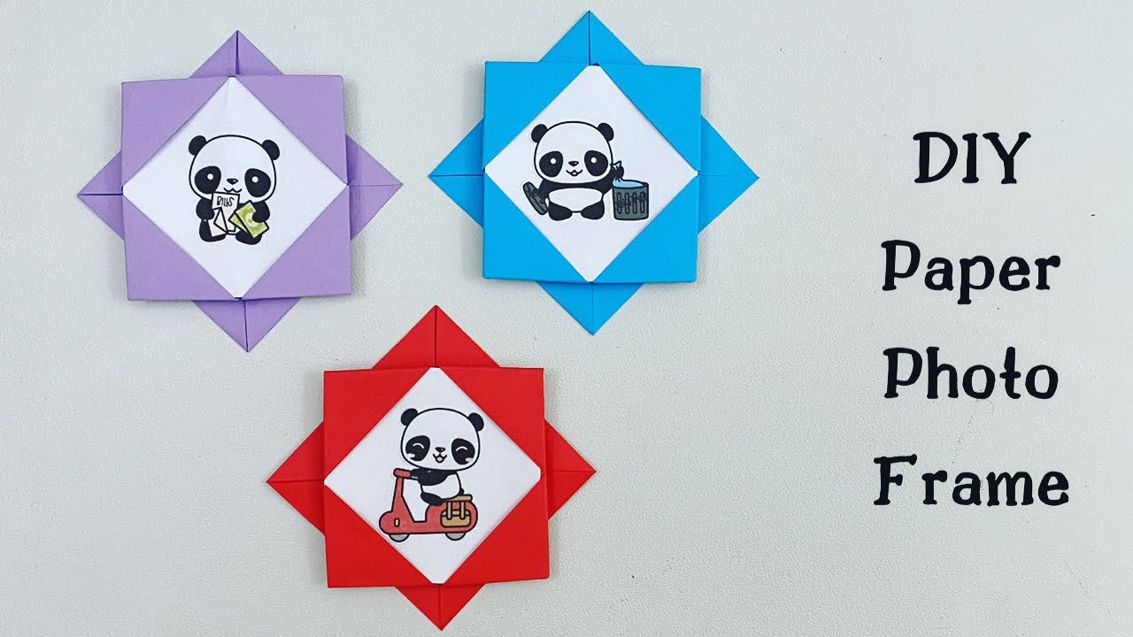 DIY MINI PAPER PHOTO FRAME / How To Make Easy Paper Photo Frame / paper crafts easy / Paper Craft