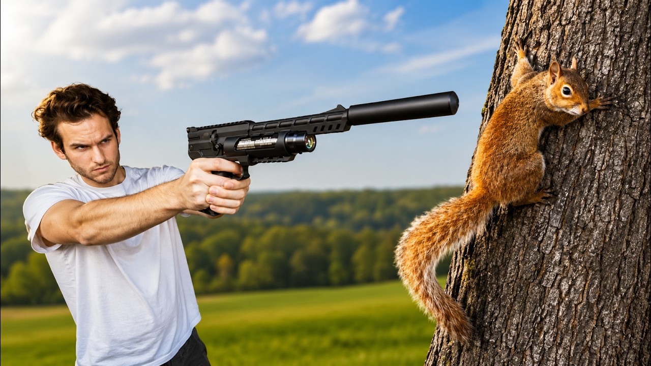 Squirrel Hunting with .22 Pellet Pistol