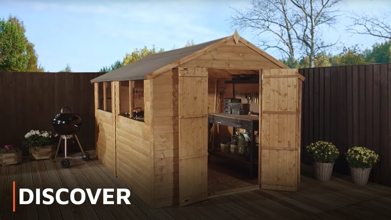 DISCOVER - Large Overlap Apex Wooden Shed Range