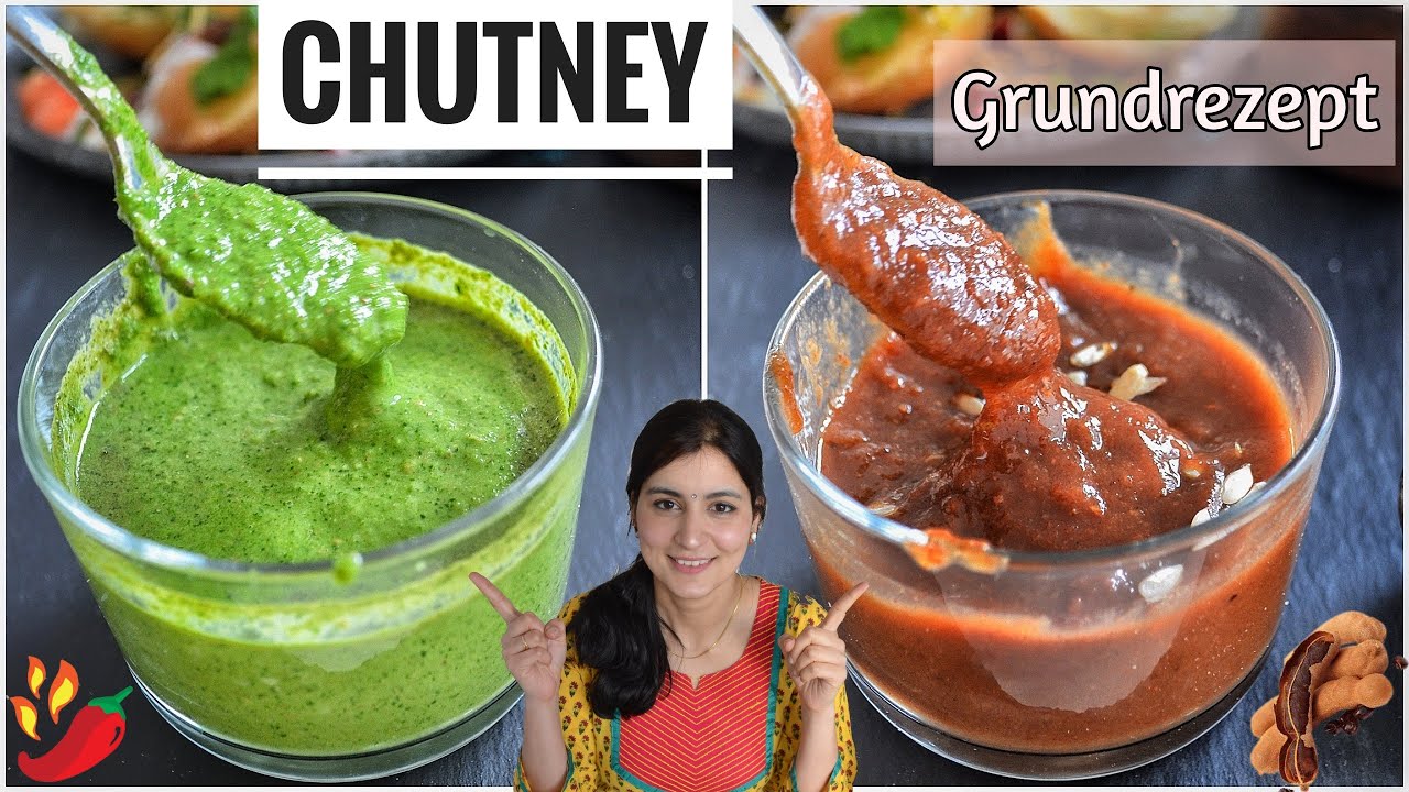 CHUTNEY GRUNDREZEPT 🌶 / CHUTNEYS FÜR SAMOSA, PAPADUM, PAKORA usw.. - indisch Kochen - LECKERE DIPS