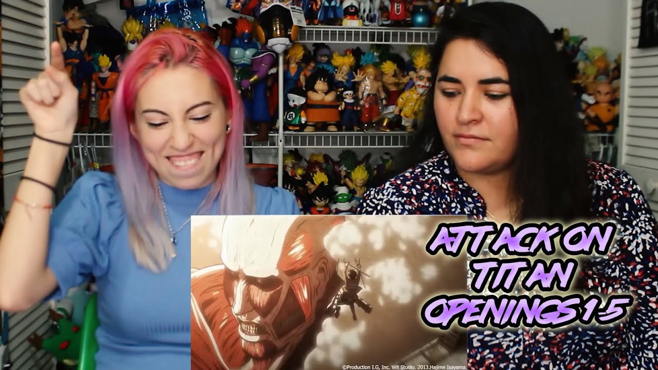 Attack On Titan (Shingeki no Kyojin) Openings (1-5) - REACTION!!!
