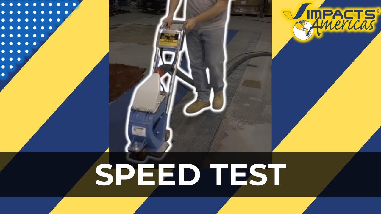 IMPACTS S210E Speed Test | High-Efficiency Surface Prep