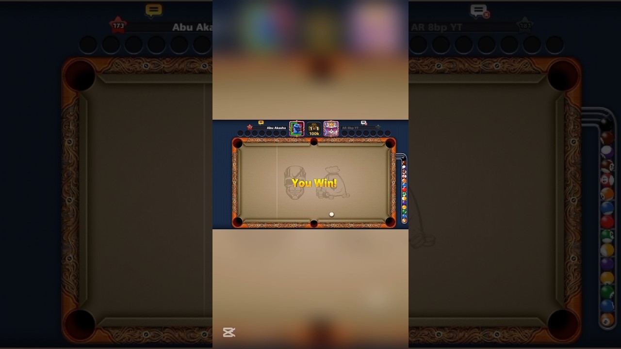 8 Ball Pool Epic Indirect Clearance and Trickshot #8ballpool #8bp #epicgame #8ballpooltrickshots