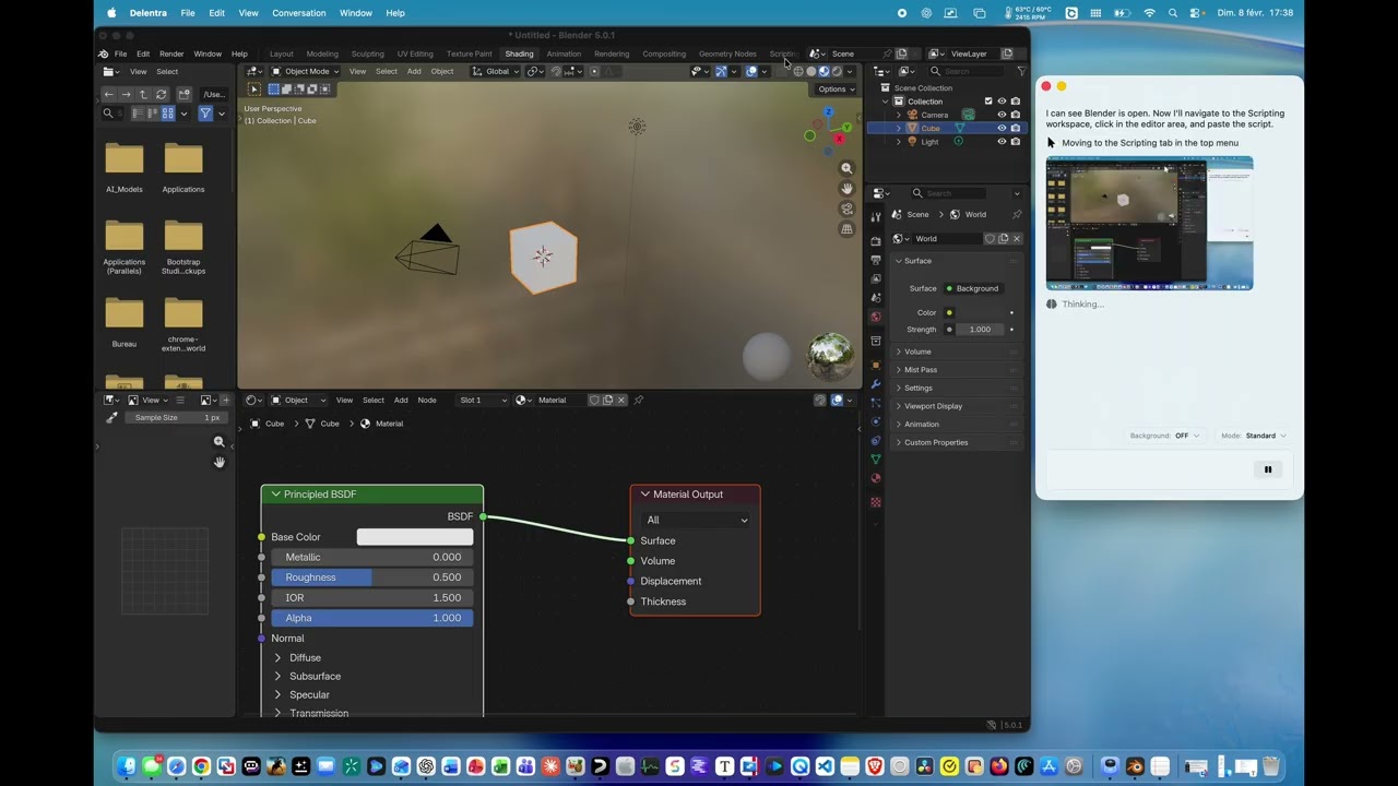 Delentra : Inskape & Blender 3D