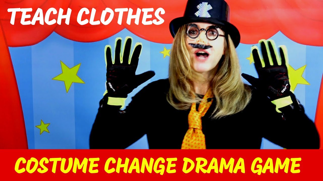Costume Change Game To Teach Clothes // Kids English Theatre