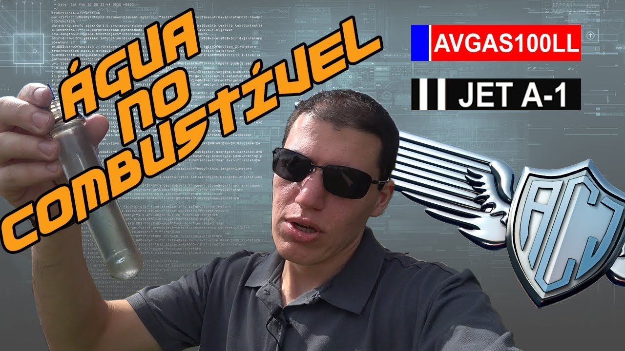 Misturando AVGAS com JET A1 e &aacute;gua no combust&iacute;vel