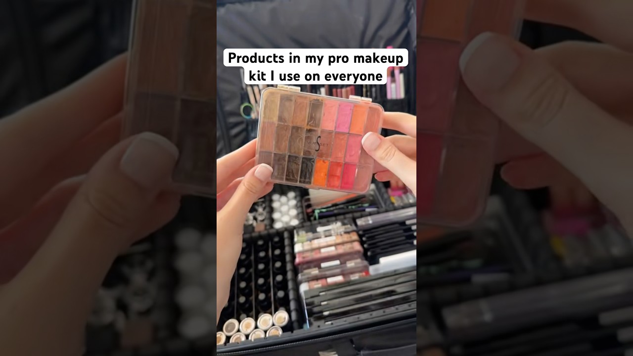 Products in my pro makeup kit I use on everyone #makeupfavorites #makeupkit #makeupartist