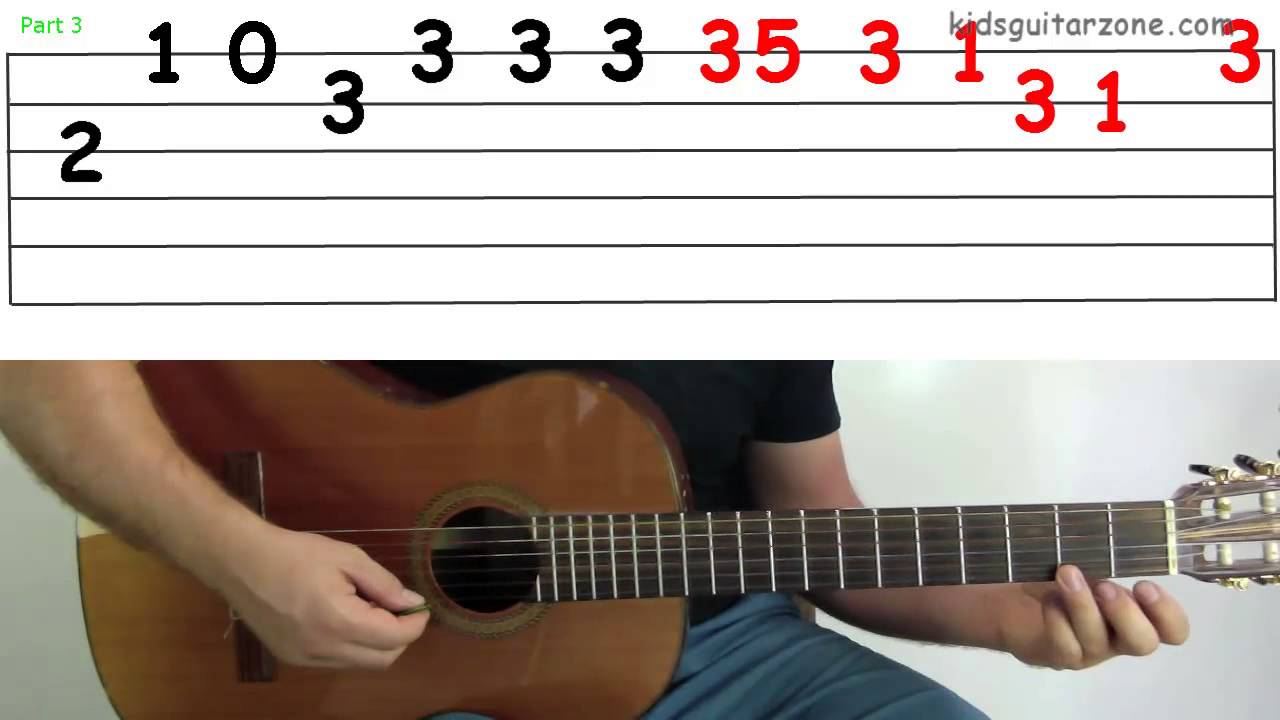 Guitar Lesson 4J: Jingle Bells Verse