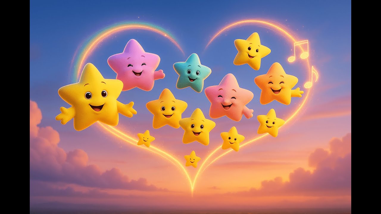 ✨🌙⭐Counting Sparkling Stars &ndash; A Magical Counting Song That Helps Kids to calm down #fallingasleep