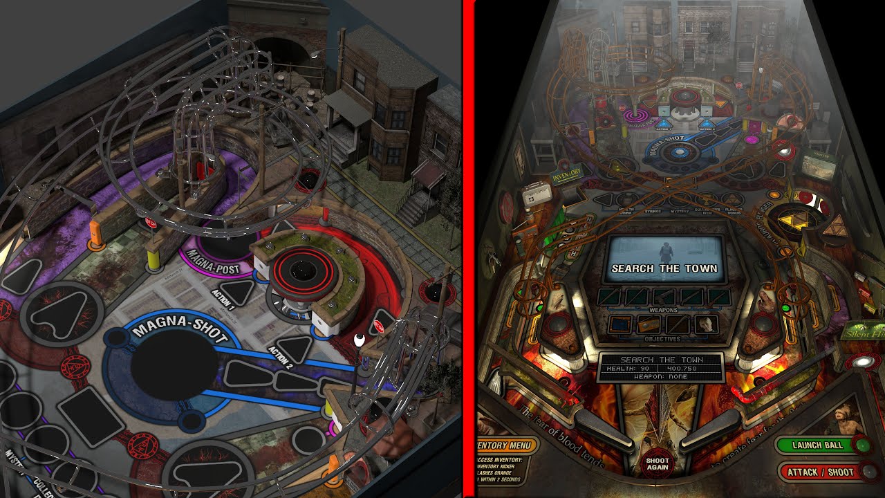 Silent Hill Pinball: First look at NEW 2nd playfield for Scene 2. Multiple playfields in one game?