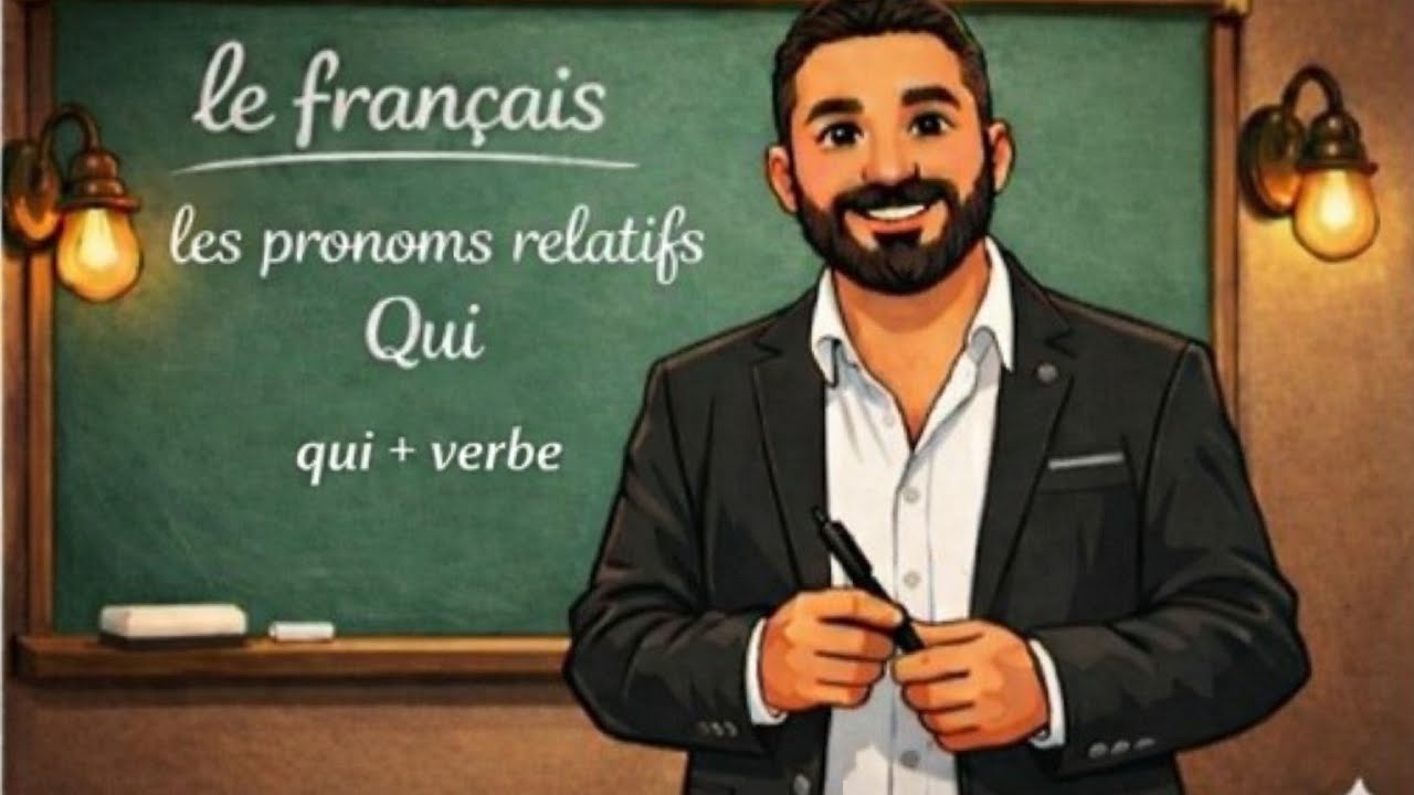 الصف الرابع  ضمائر الوصل  qui - اللغة الفرنسية - les pronoms relatifs -- المحاضرة 1