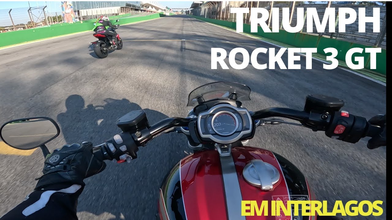 🚀TESTE - ACELERAMOS A TRIUMPH ROCKET 3 GT NA PISTA DE INTERLAGOS