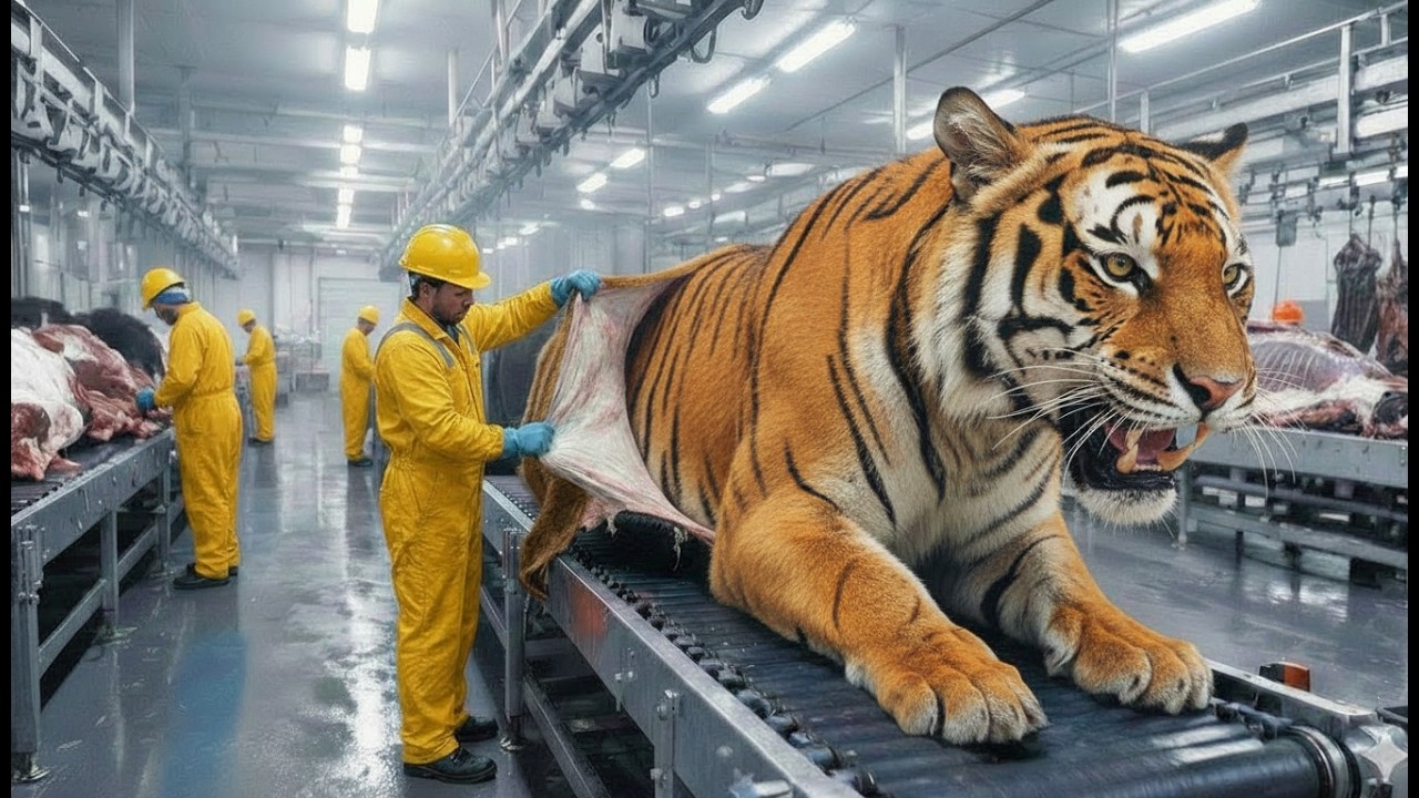 Inside a Modern Bengal Tiger Factory: From Bengal Tiger to Leather Jacket (Full Process)