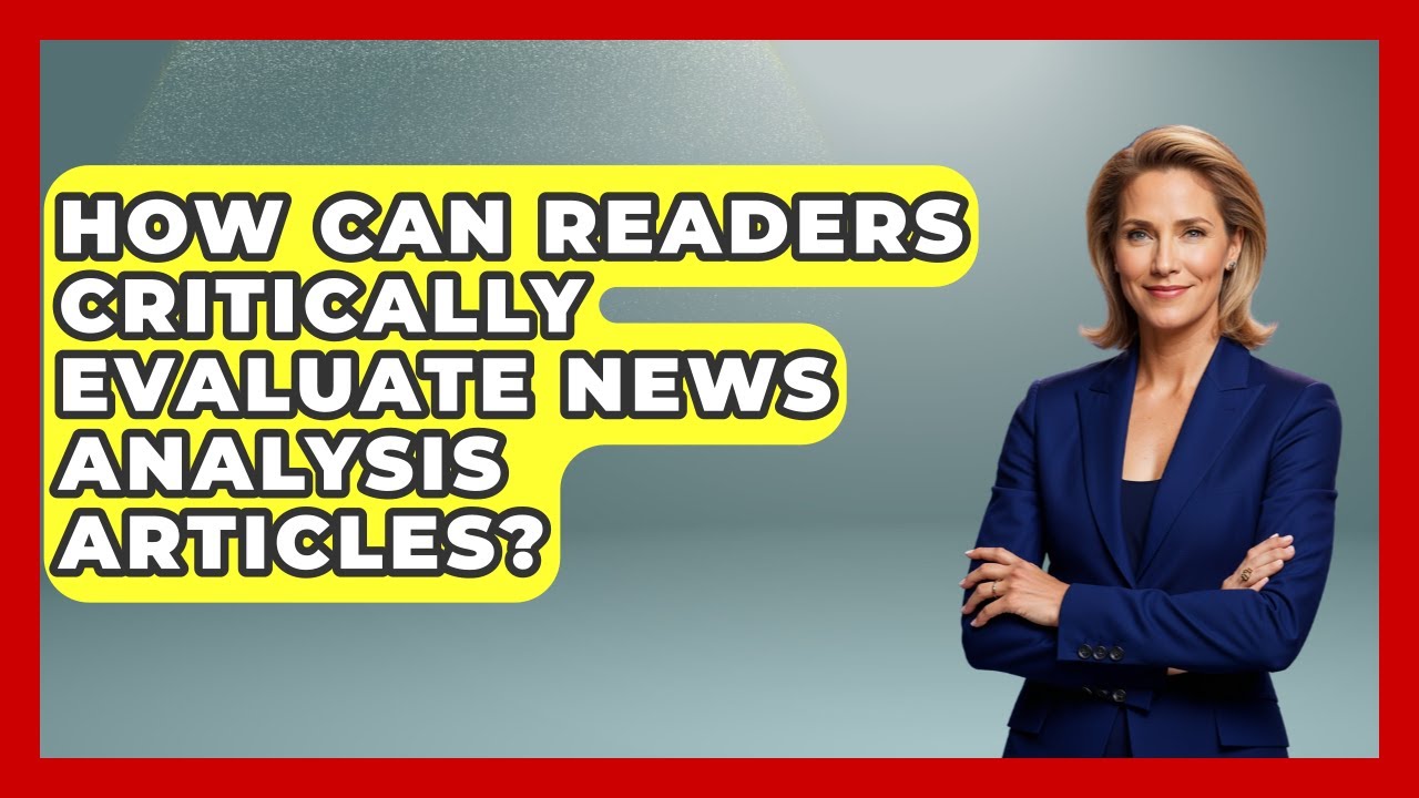 How Can Readers Critically Evaluate News Analysis Articles? | Media Literacy For Everyone News