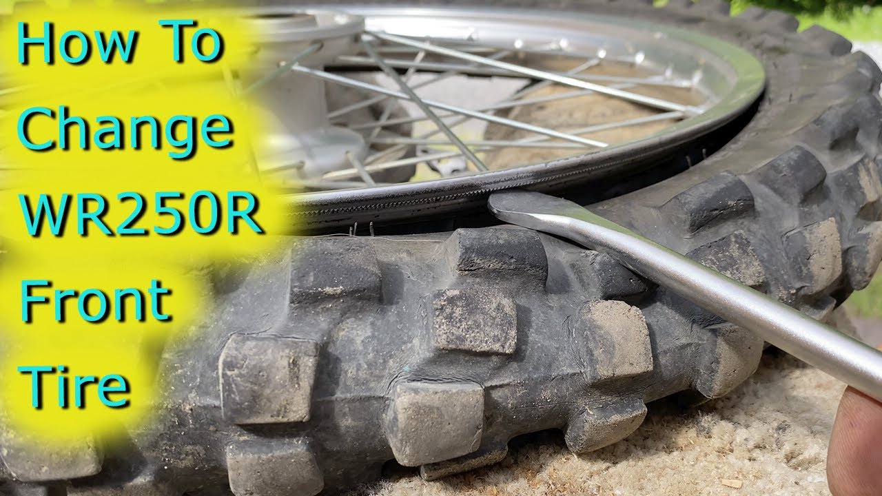 Как заменить переднюю шину WR250r Dual Sport