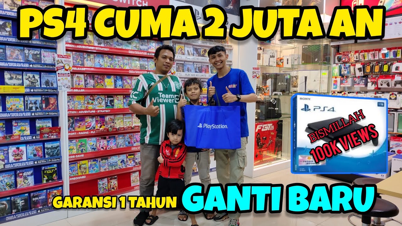 2 JUTA AN DAPAT PS4 GARANSI 1 TAHUN TUKAR BARU ? | TOKO JUAL PS4 BERGARANSI DI BANDUNG