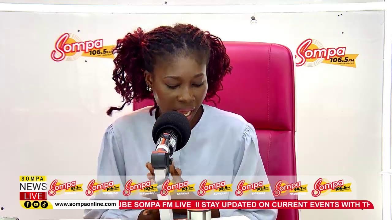 MID-DAY NEWS LIVE ON SOMPA 106.5 FM WITH ADWOA ASARE, APAM DADAA & ABENA ADEPA 03/12/26 By AUGUSTINE
