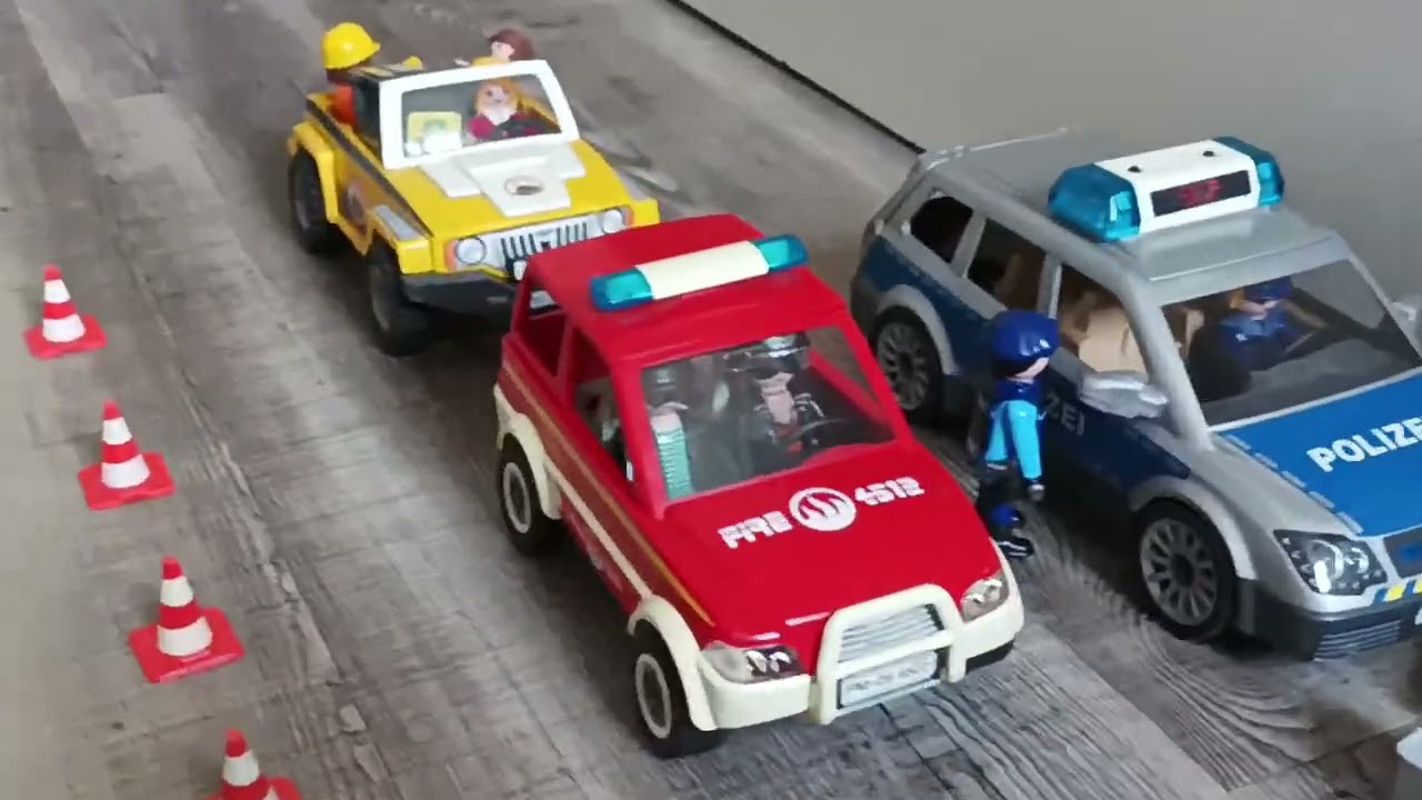 Große Polizei Kontrolle in Neudorf Playmobil