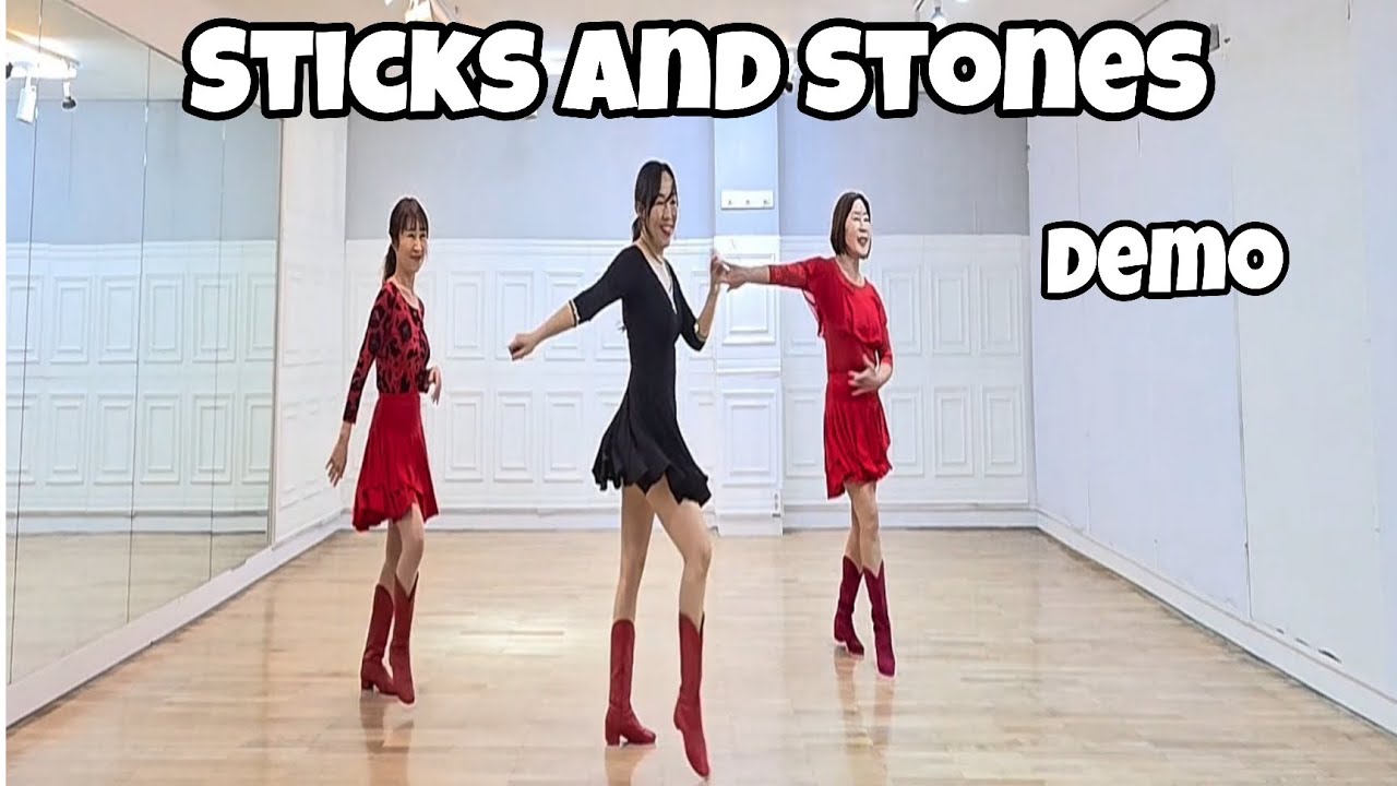 Sticks and Stones - Line Dance (Demo) | Intermediate Phrased 