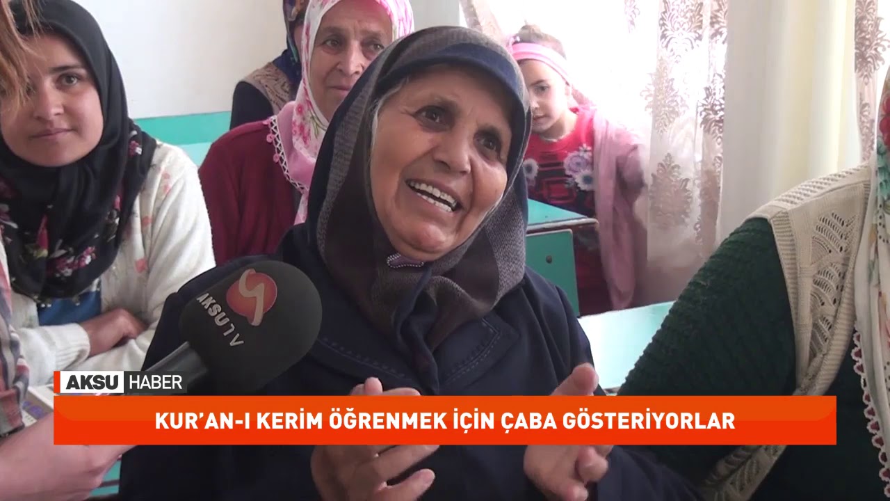 Kur’an Kerim öğrenmek için uğraş veriyorlar