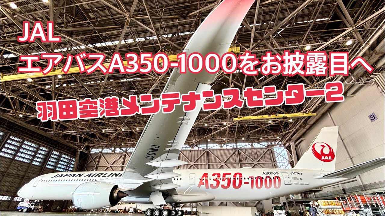JAL は国際線新機材エアバス A350-1000 をお披露目した