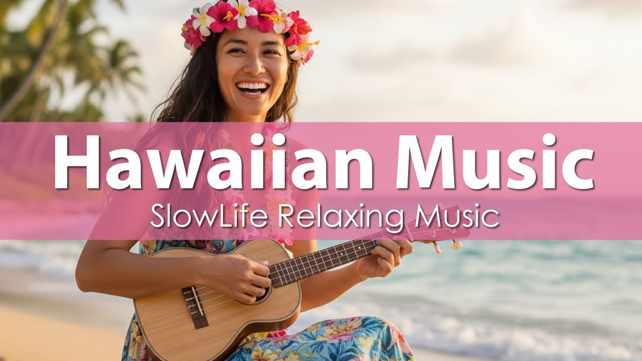【Hawaiian Music】穏やかな朝のハワイアンカフェで聴く癒しのウクレレBGM｜ストレス解消｜スローライフ音楽｜リラックス・作業用・睡眠用