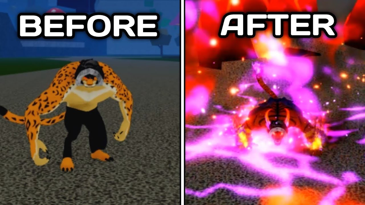 Leopard/Tiger Before & After Rework | Blox Fruits Tiger Update 🐯