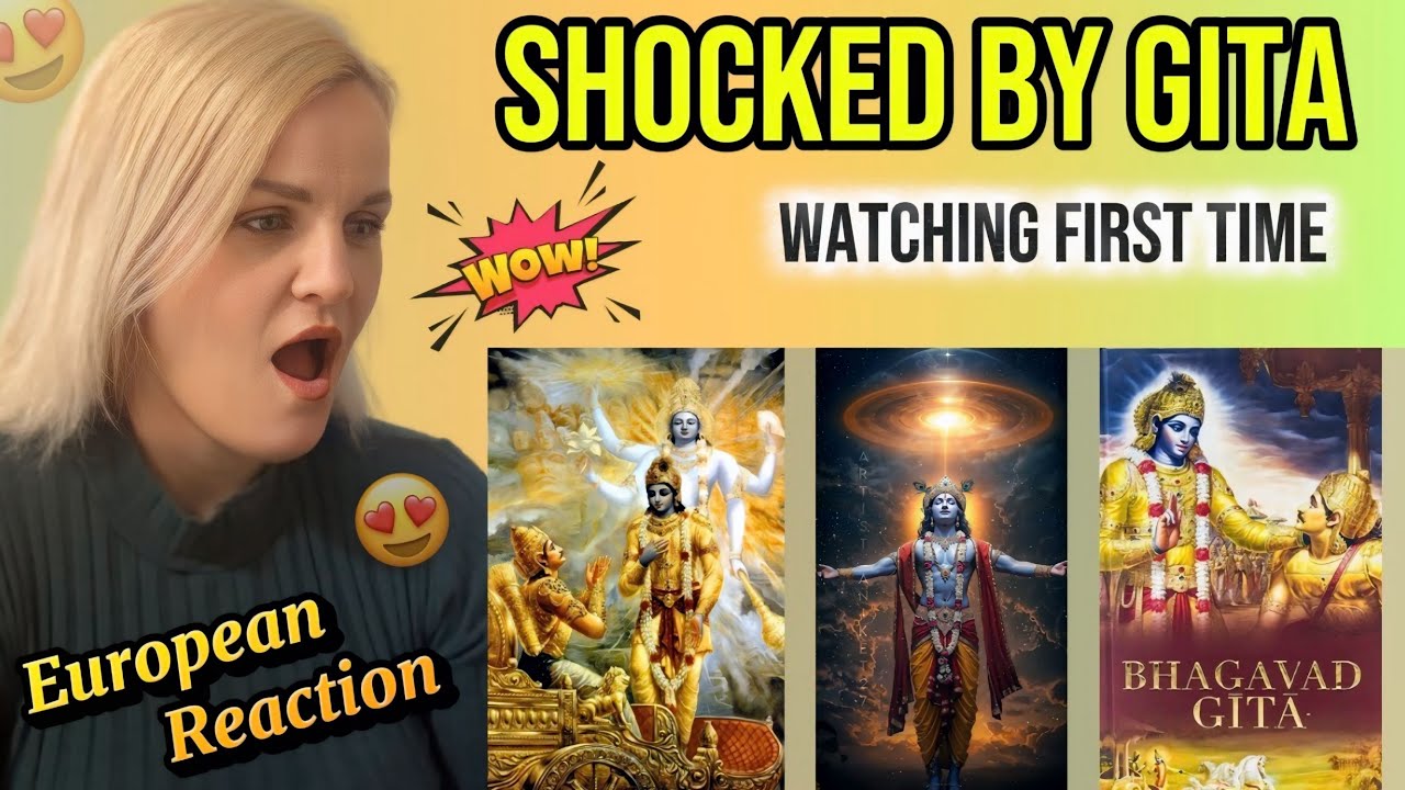 Bhagavad Gita Reaction 😮 | European Girl Speechless After Hearing Krishna’s Teachings 