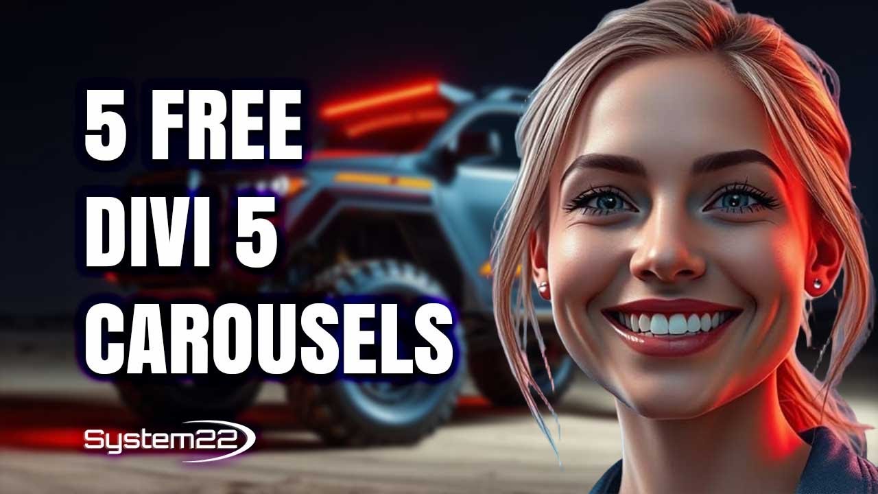 Divi 5 Free Download – 5 Carousel Designs with Group Carousel Module