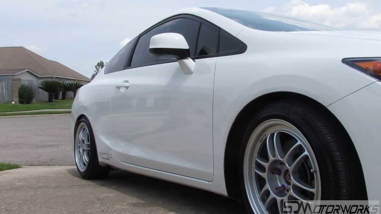 2012 Civic Si on Enkei RPF1 17x8 with a +35mm Offset