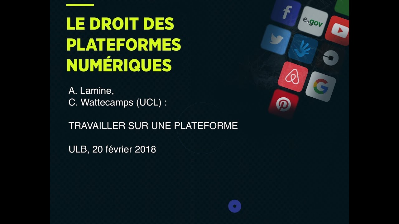A  Lamine, C  Wattecamps UCL : Travailler sur une plateforme