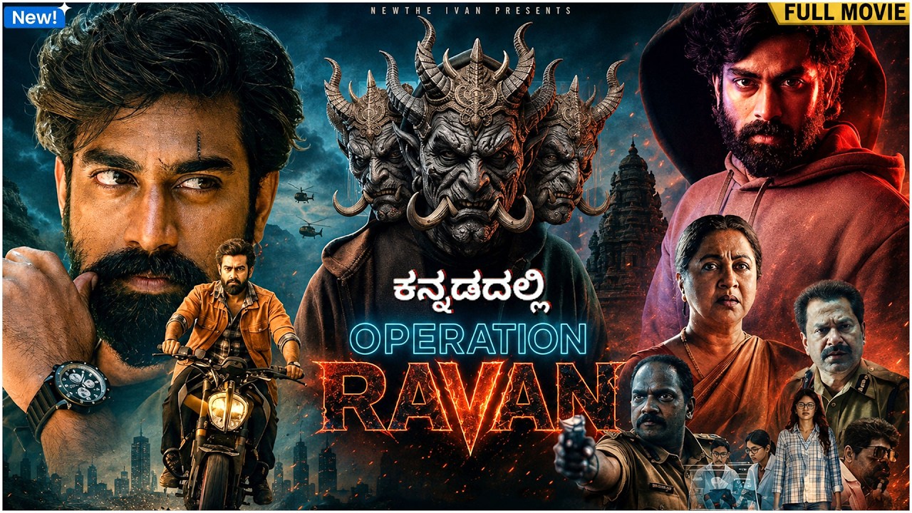 Operation Raavan || Kannada Dubbed Full HD Movie || Rakshit Atluri, Sangeerthana, Radhika, Raghu