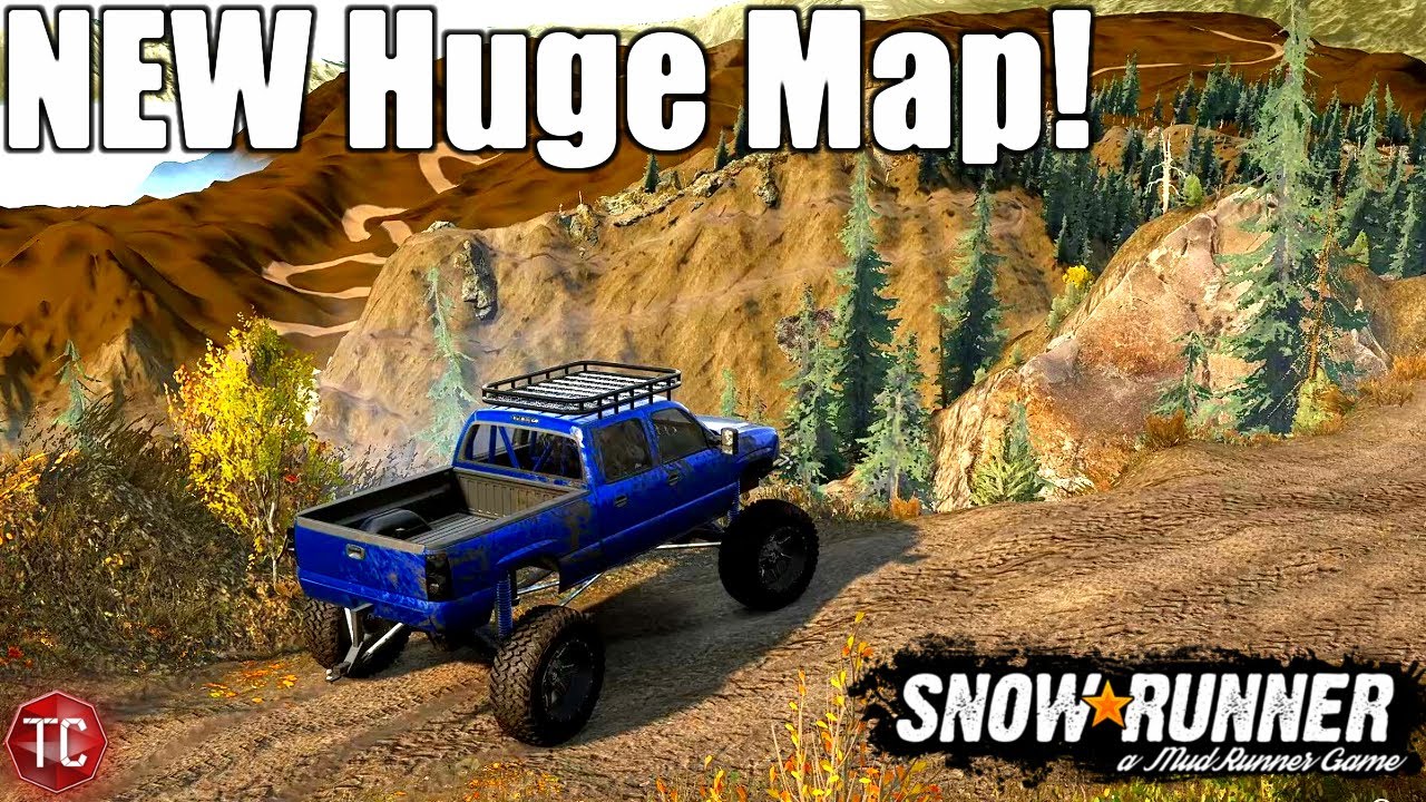 SnowRunner: NEW, GIANT MAP! Trails, Race Tracks, ROCK CRAWLING, & MORE!