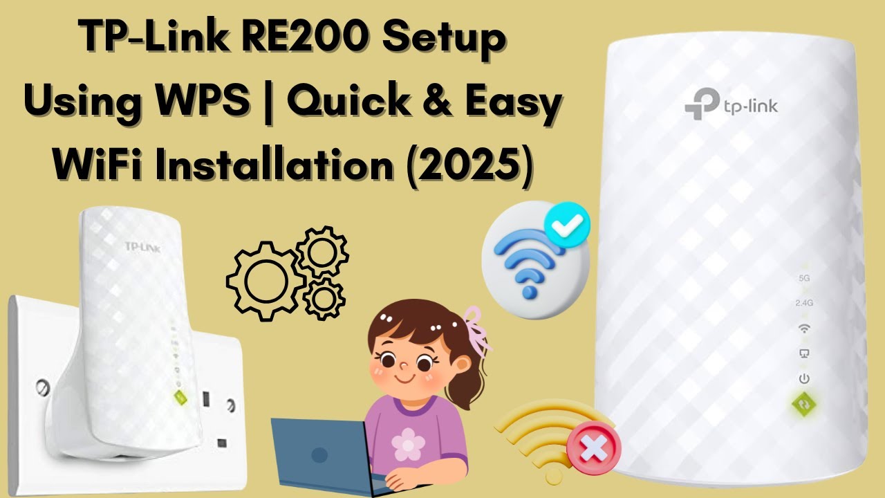 TP-Link RE200 Setup Using WPS | Quick & Easy WiFi Installation (2025)